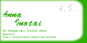 anna inotai business card